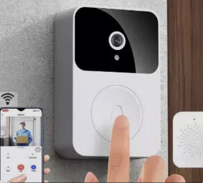 TIMBRE CON CAMARA DE VIDEO INALAMBRICA PARA PUERTA: La Technology al servicio de tu seguridad.✨✅🤝