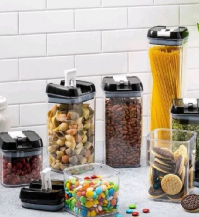 SET ENVASE HERMETICO 7 PZ PARA ALIMENTOS - Mantén tus alimentos frescos y seguros.✨💯✅