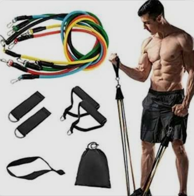 SET DE BANDAS DE EJERCICIOS: Transforma tú cuerpo en cualquier lugar y sin límites.💪✅✨