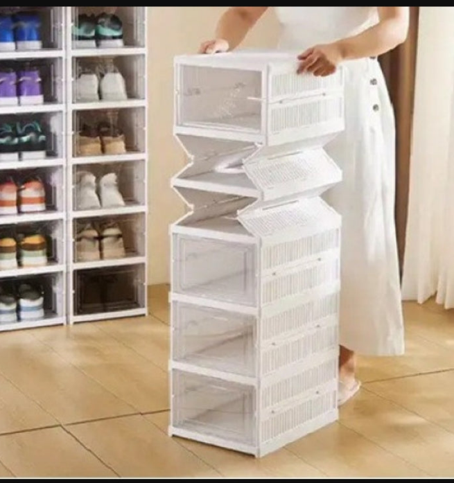 ORGANIZADOR DE ZAPATOS CON TAPAS Y PUERTAS 6 NIVELES💫👞👠👟👡