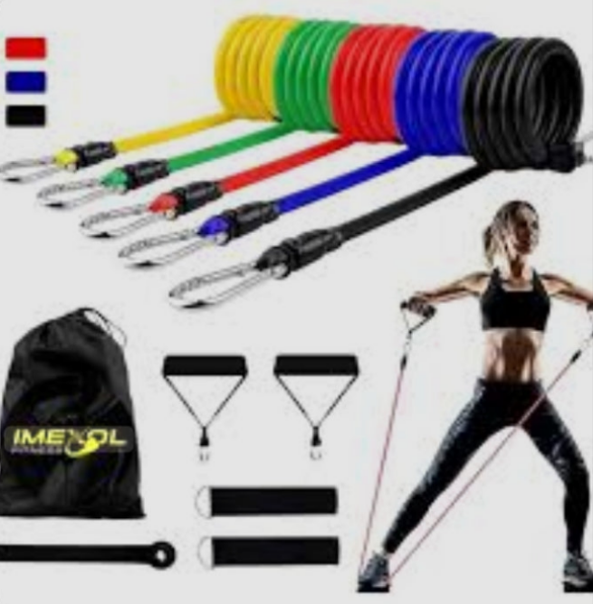 SET DE BANDAS DE EJERCICIOS: Transforma tú cuerpo en cualquier lugar y sin límites.💪✅✨