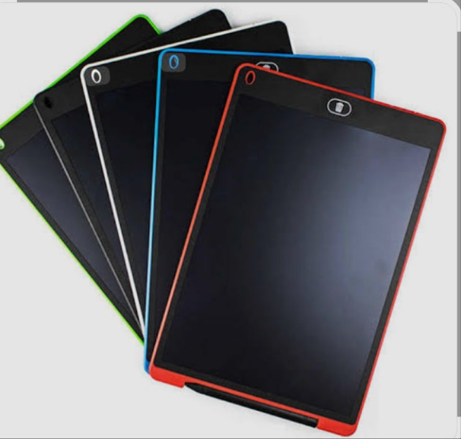 PIZARRA LED TIPO TABLET 12" NEGRO para esos pequeños artistas.👦👧 No te quedes sin ella!!