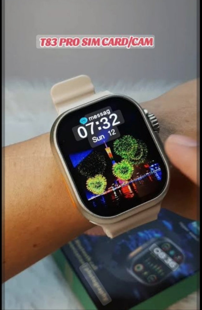 RELOJ T83 PRO CON CHIP: Conecta con estilo. ⌚⌛