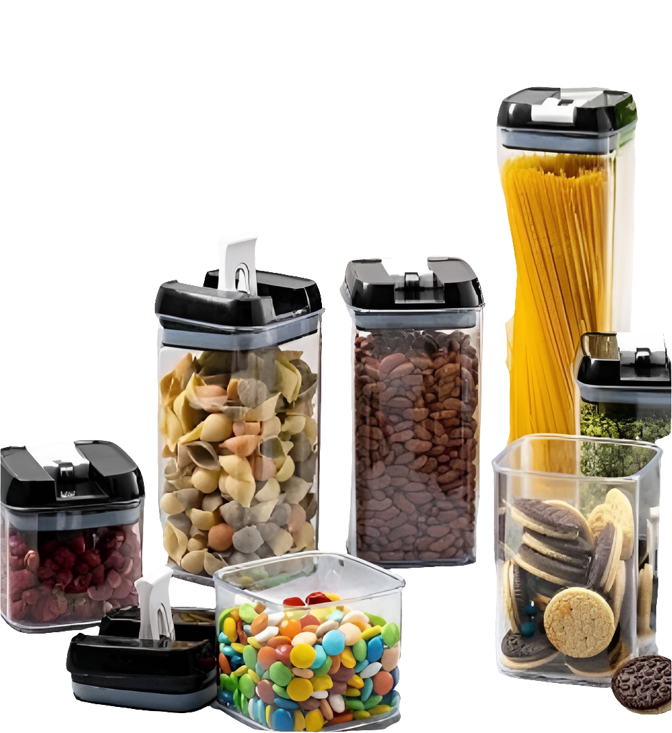 SET ENVASE HERMETICO 7 PZ PARA ALIMENTOS - Mantén tus alimentos frescos y seguros.✨💯✅