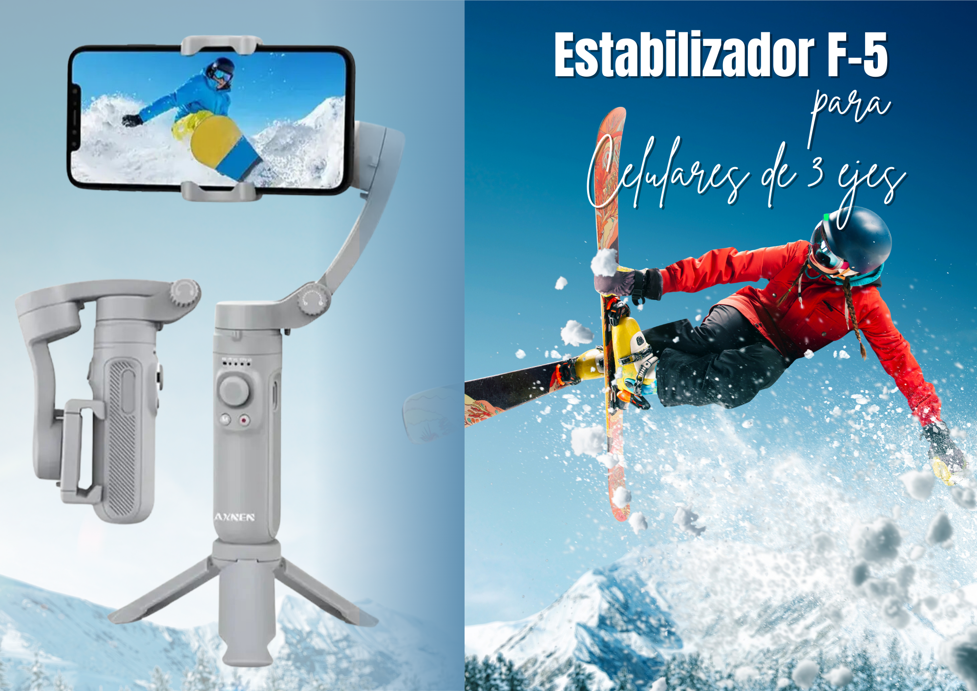 ESTABILIZADOR / TRIPODE F5: Estabiliza tus momentos. ✨✨✨