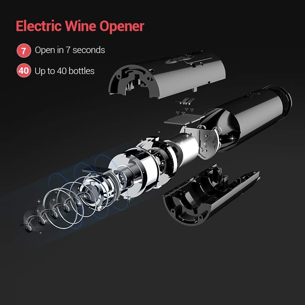 DESTAPADOR DE VINO ELECTRICO:La solución ideal para cualquier corcho 💡🍾✨✅💯