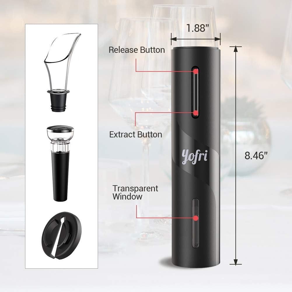 DESTAPADOR DE VINO ELECTRICO:La solución ideal para cualquier corcho 💡🍾✨✅💯