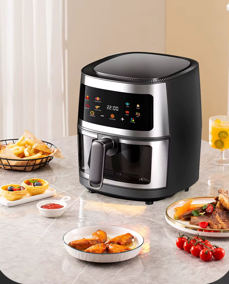 FREIDORA DE AIRE SILVER 8 LT 2400W:" La forma fácil y saludable de cocinar." 👩‍🍳👨‍🍳