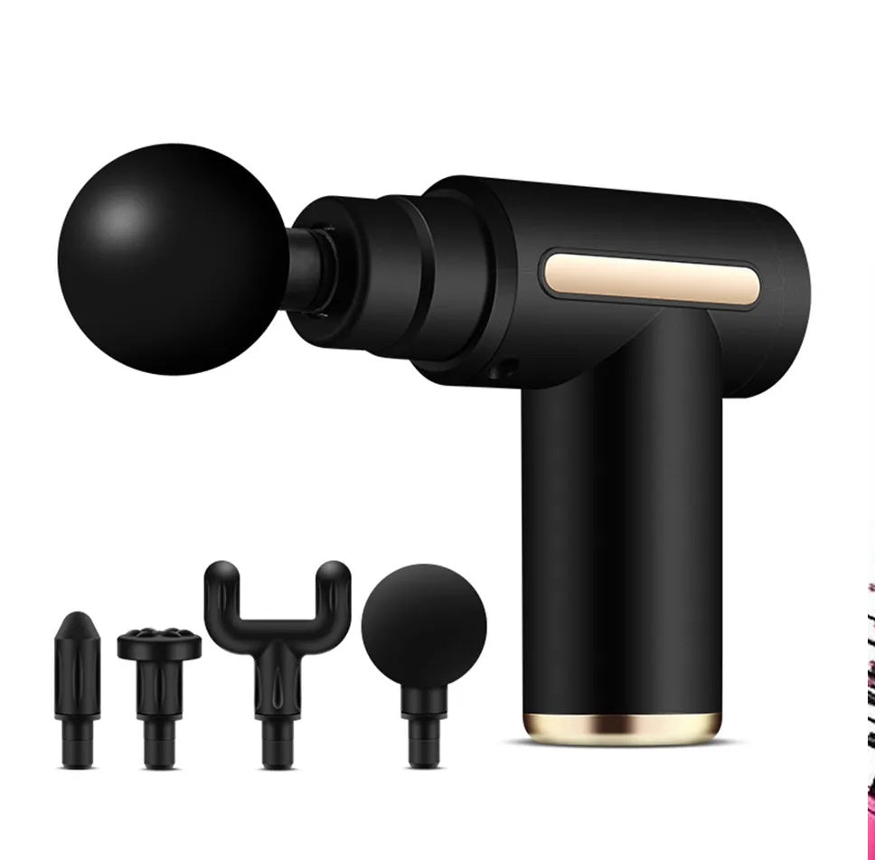 PISTOLA CORPORAL FASCIAL GUN: Con multiples accessories para un cuidado personalizado.✅✨💪